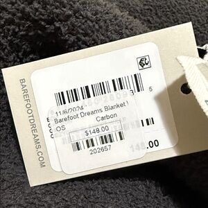 Barefoot Dreams Charcoal Blanket